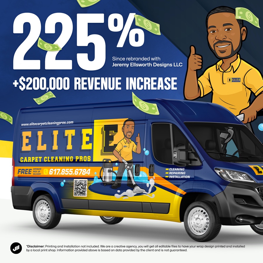 Customer revenue increase since rebranding with je.design
