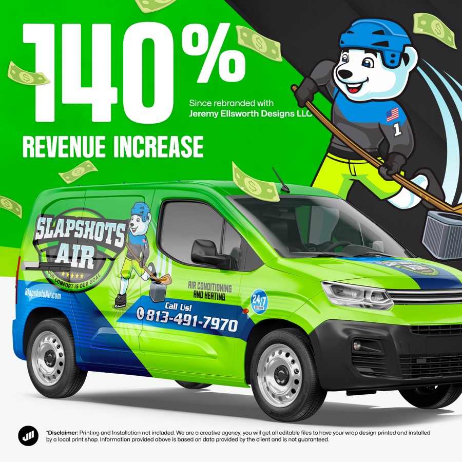 Revenue increase since rebranding with Jeremy Ellsworth Designs LLC